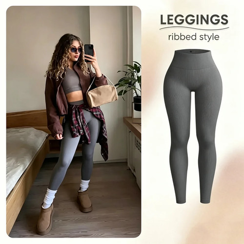 Women ribbed seamless - ribbed,